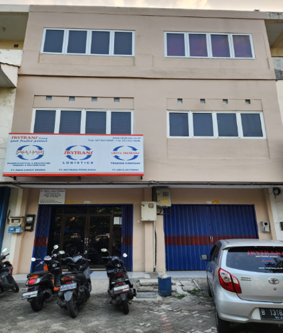 Illustration of Naga Langit Medika headquarters building